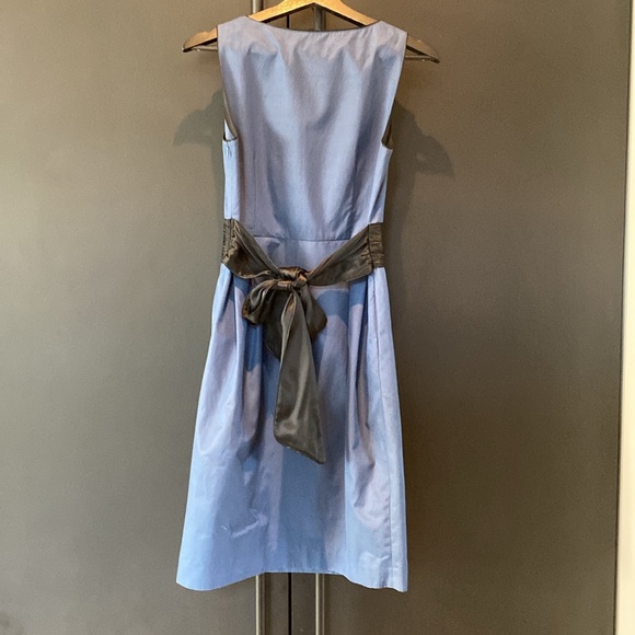 Club Monaco blue and black fit and flare dress size 4 - Picture 5 of 5